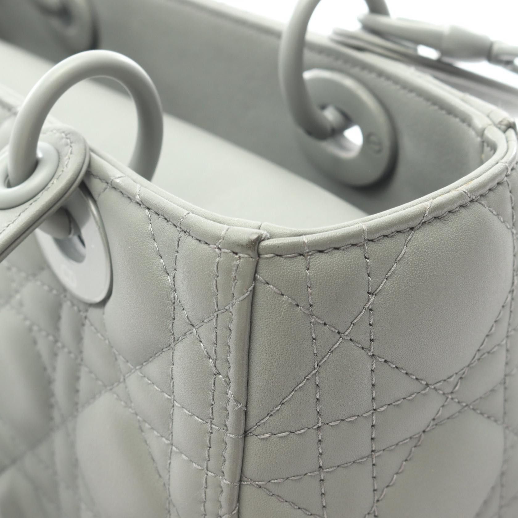 Dior Dior Dior LADY DIOR Leather 2way Handbag Leather Handbag DUTY FREE for USA Size ONE SIZE - 8 Thumbnail
