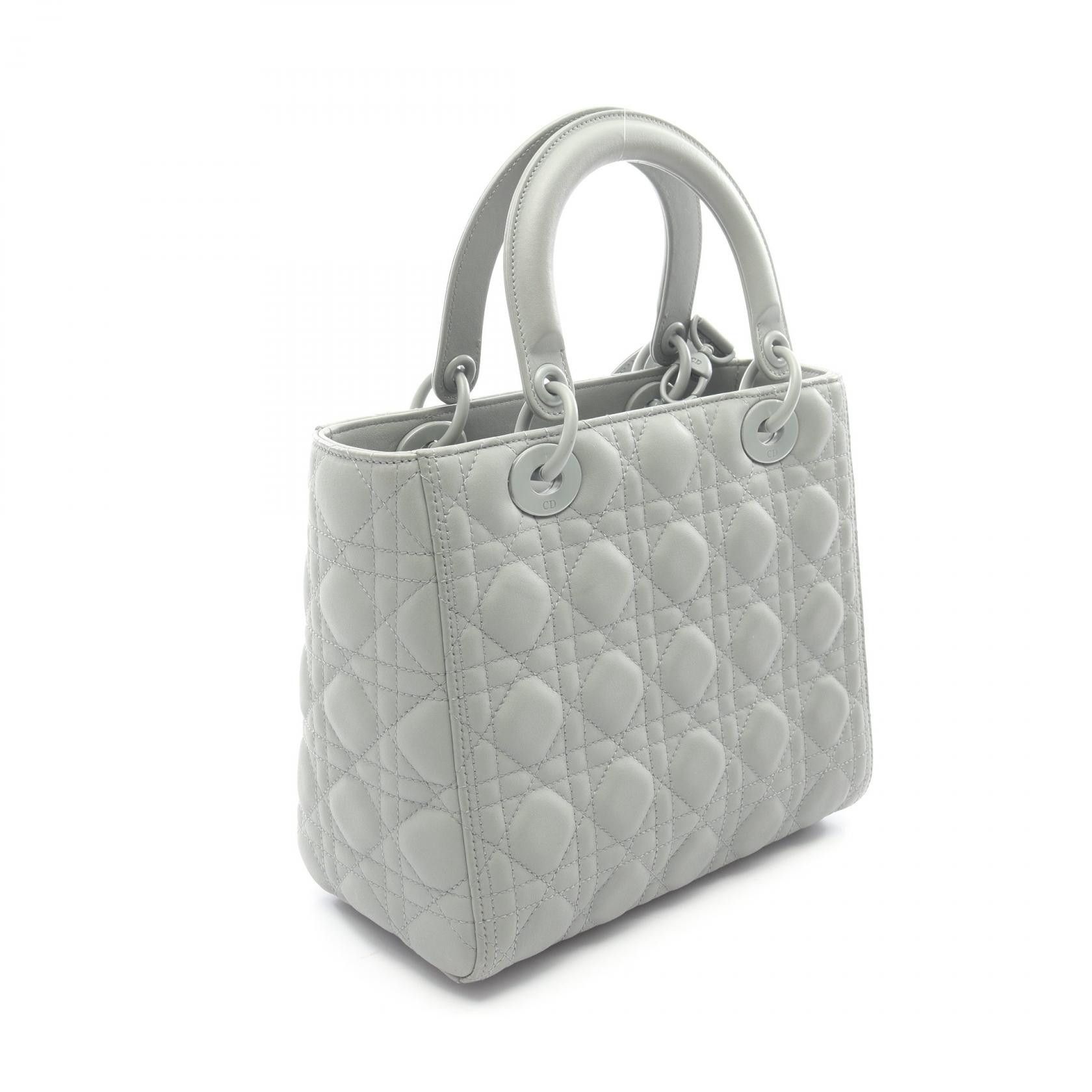 Dior Dior Dior LADY DIOR Leather 2way Handbag Leather Handbag DUTY FREE for USA Size ONE SIZE - 2 Thumbnail