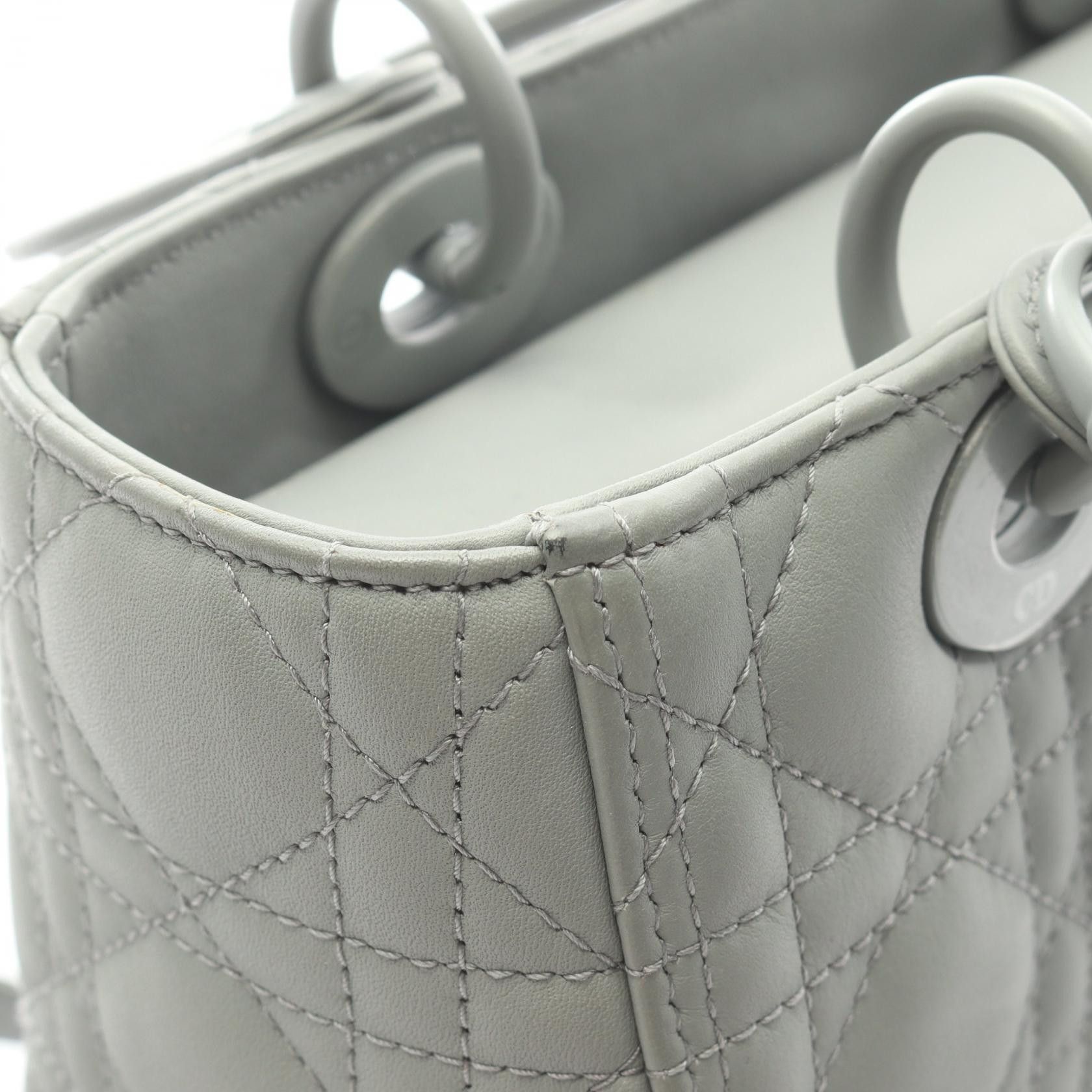 Dior Dior Dior LADY DIOR Leather 2way Handbag Leather Handbag DUTY FREE for USA Size ONE SIZE - 9 Thumbnail