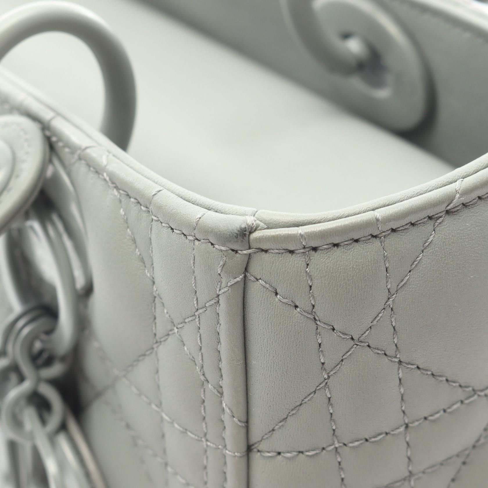 Dior Dior Dior LADY DIOR Leather 2way Handbag Leather Handbag DUTY FREE for USA Size ONE SIZE - 7 Thumbnail