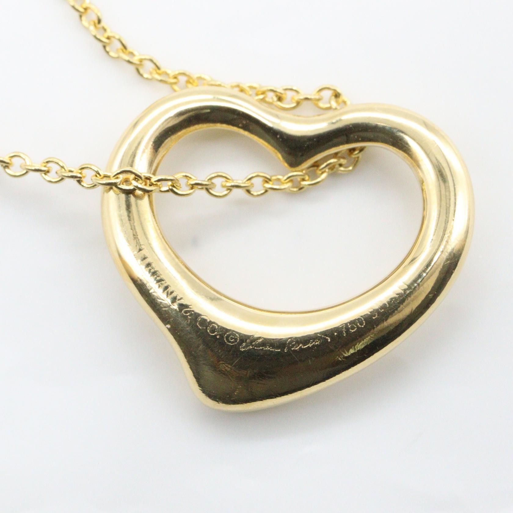 Tiffany & Co. Tiffany & Co. Tiffany＆Co. Open Heart Au750 Necklace Precious Metal Necklace DUTY FREE for USA Size ONE SIZE - 5 Thumbnail