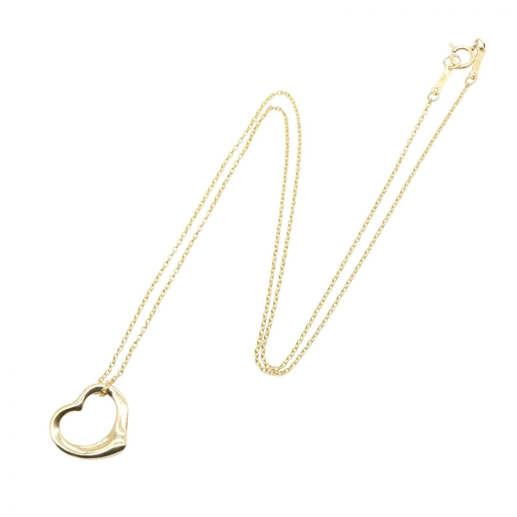Tiffany & Co. Tiffany & Co. Tiffany＆Co. Open Heart Au750 Necklace Precious Metal Necklace DUTY FREE for USA Size ONE SIZE - 2 Thumbnail