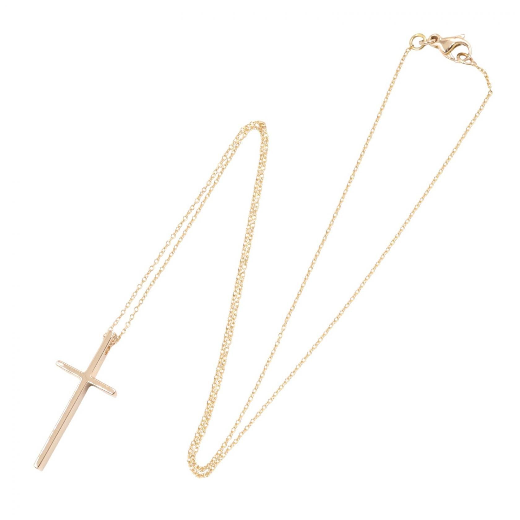 Tiffany & Co. Tiffany & Co. Tiffany & Co. Au750 Cross Necklace Precious Metal Necklace DUTY FREE for USA Size ONE SIZE - 2 Thumbnail