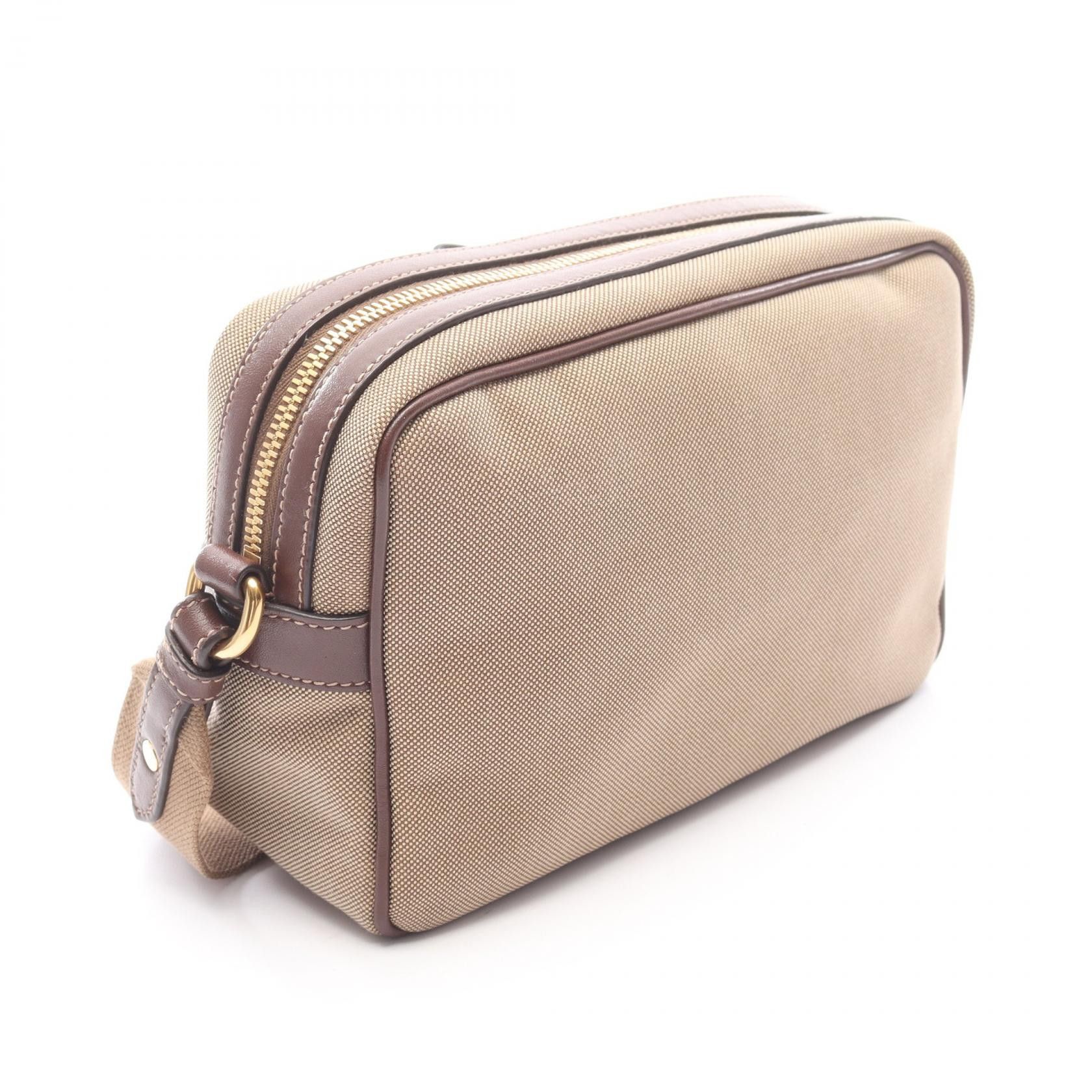 Prada Prada Prada LOGO JACQUARD Leather Canvas Shoulder Bag Leather Shoulder Bag 1BH089 DUTY FREE for USA Size ONE SIZE - 2 Thumbnail