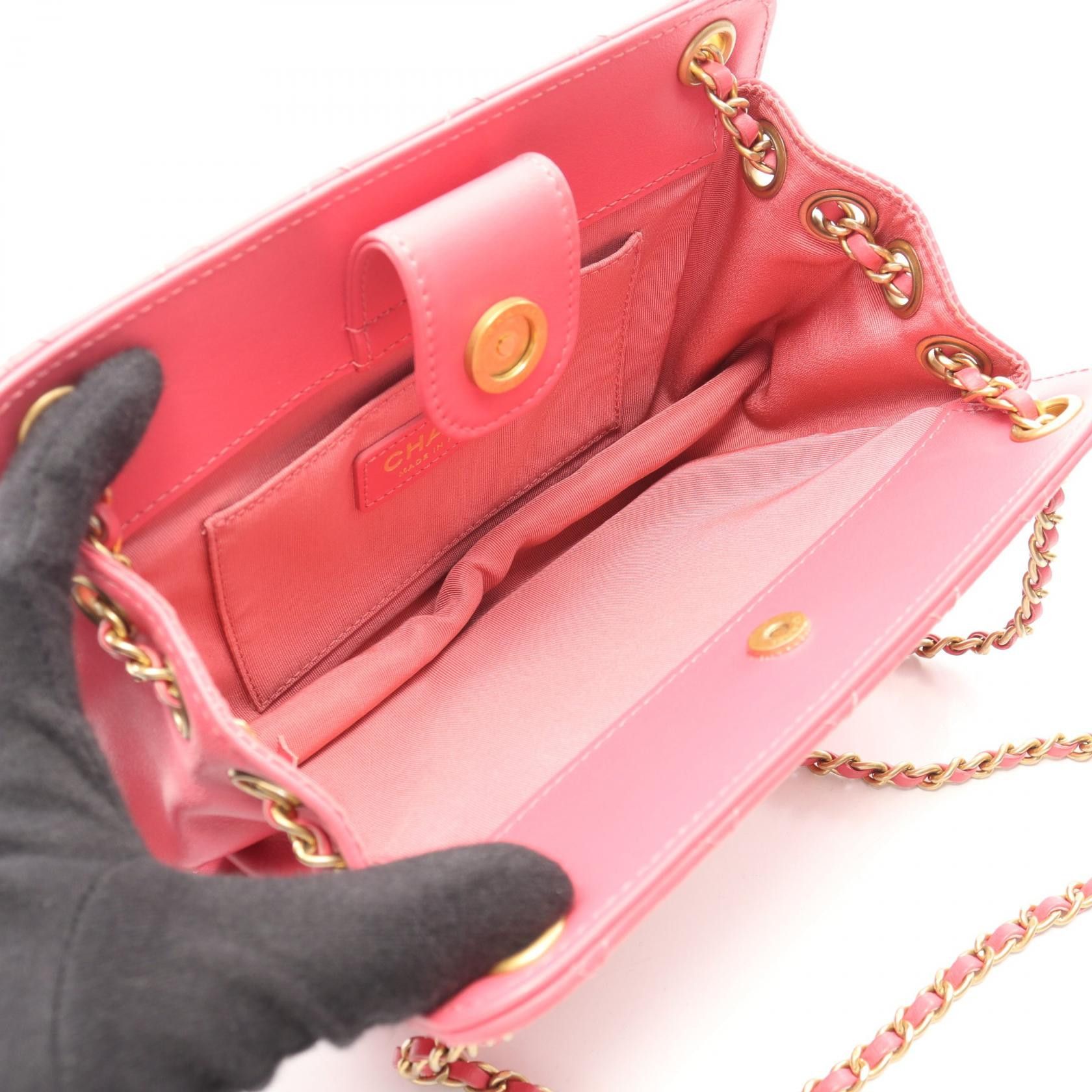 Chanel Chanel CHANEL Matelasse Lambskin Shoulder Bag Leather Shoulder Bag AS1750 DUTY FREE for USA Size ONE SIZE - 3 Thumbnail