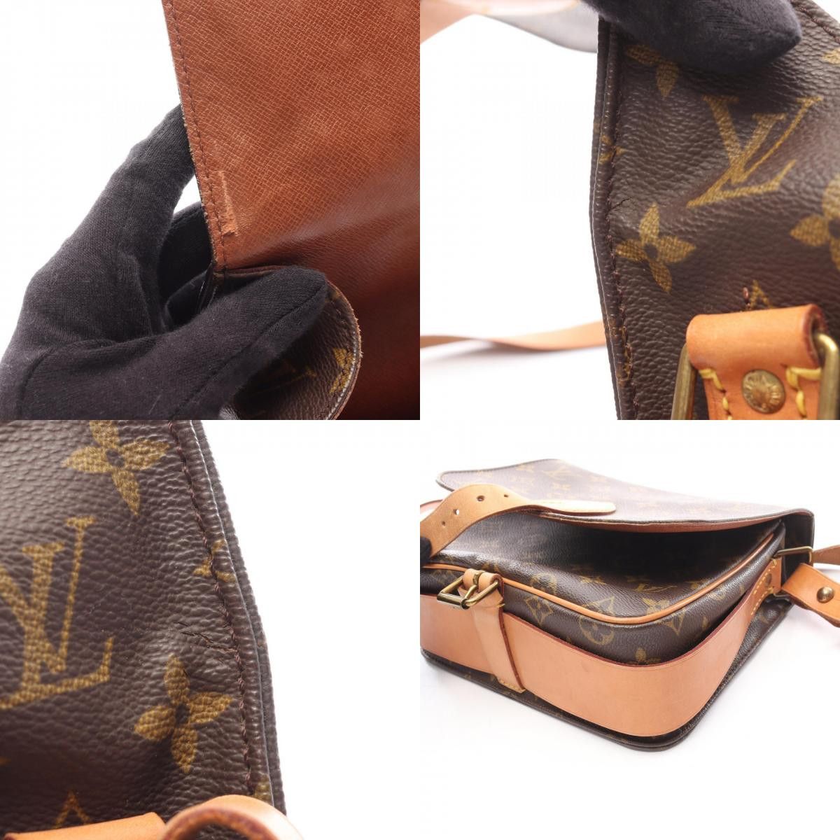 Louis Vuitton Louis Vuitton Louis Vuitton Cartouchiere MM Monogram shoulder bag Textile Shoulder Bag M51253 DUTY FREE for USA Size ONE SIZE - 9 Thumbnail