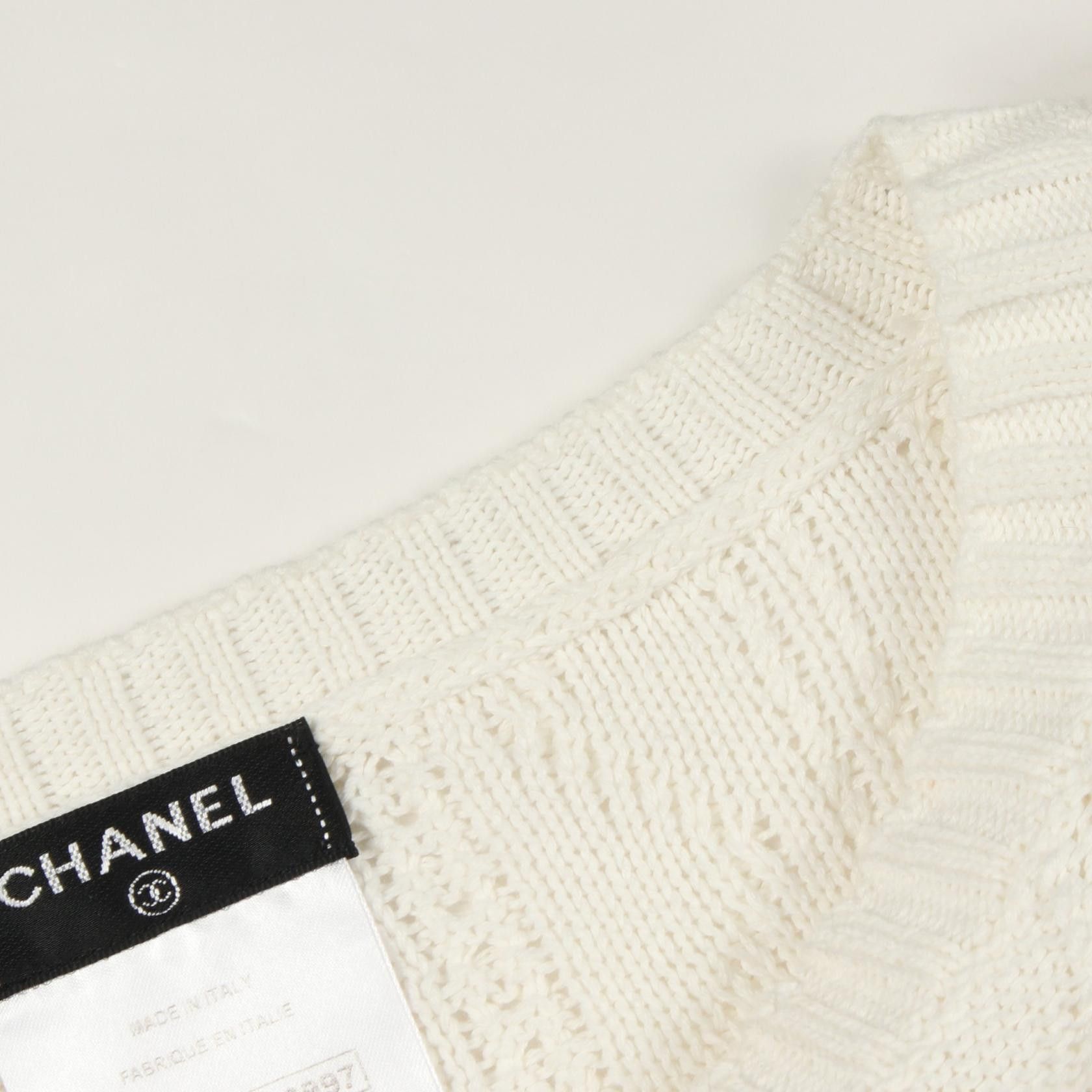 Chanel Chanel Chanel Coco Mark Knit Top Textile Tops P53666K06997 DUTY FREE for USA Size ONE SIZE - 5 Thumbnail