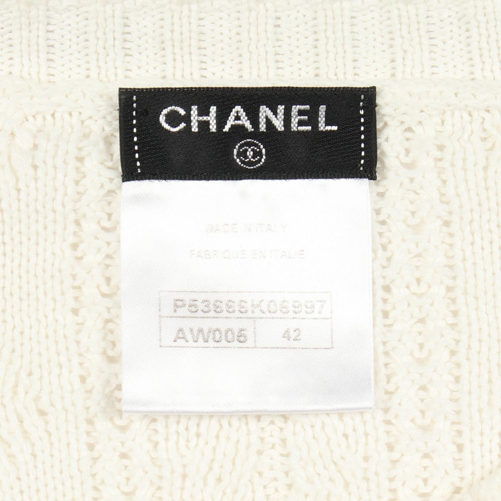 Chanel Chanel Chanel Coco Mark Knit Top Textile Tops P53666K06997 DUTY FREE for USA Size ONE SIZE - 3 Thumbnail