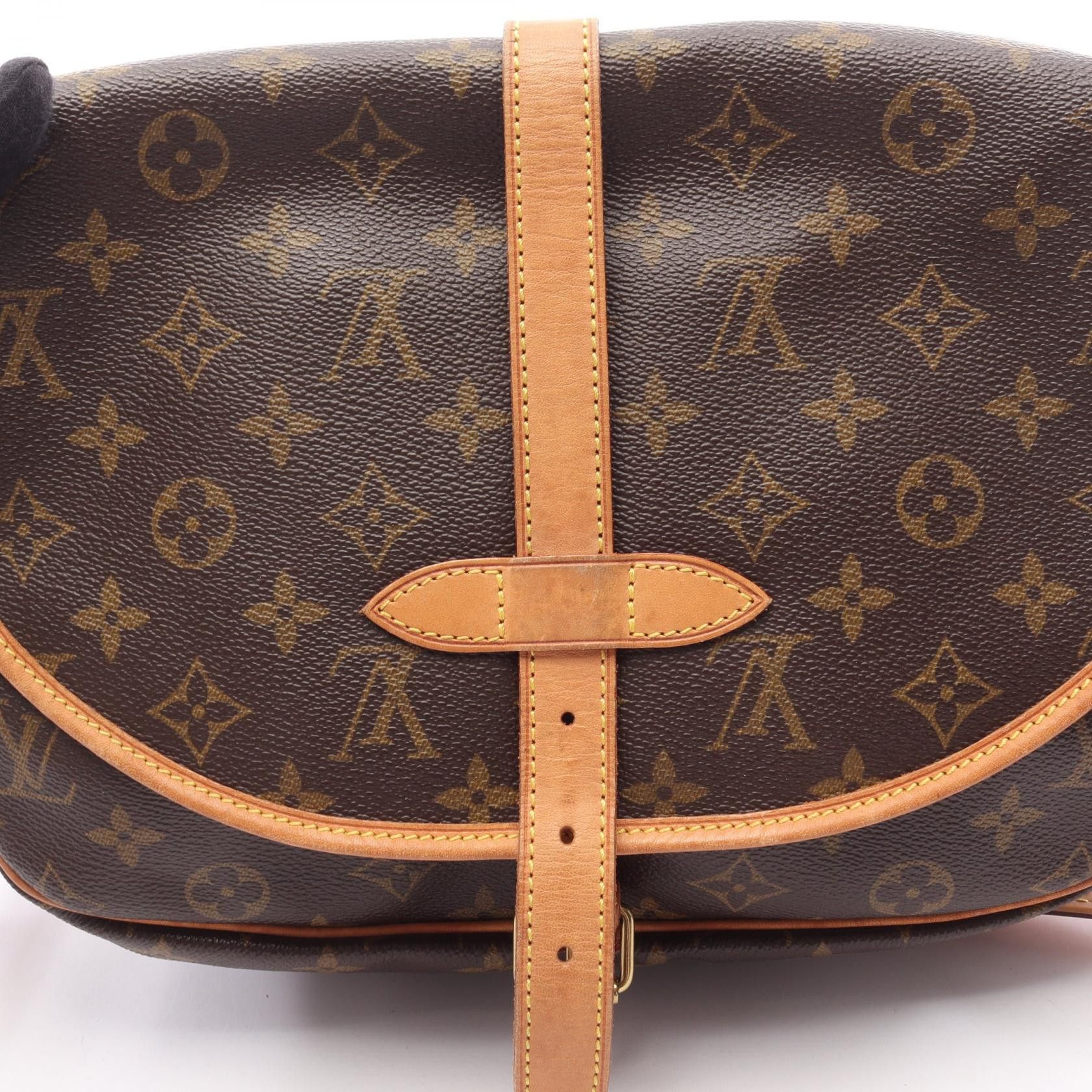 Louis Vuitton Louis Vuitton Louis Vuitton Saumur 30 Monogram Shoulder Bag Textile Shoulder Bag M42256 DUTY FREE for USA Size ONE SIZE - 7 Thumbnail