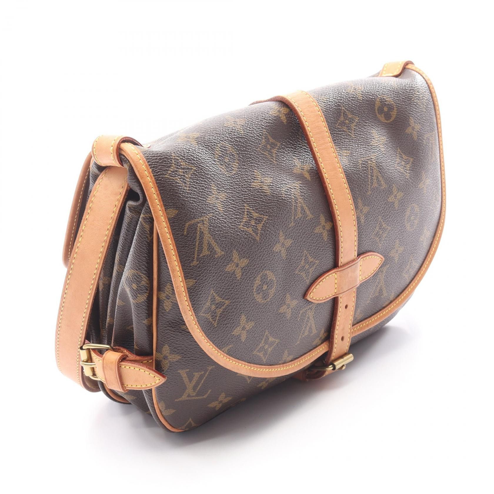 Louis Vuitton Louis Vuitton Louis Vuitton Saumur 30 Monogram Shoulder Bag Textile Shoulder Bag M42256 DUTY FREE for USA Size ONE SIZE - 2 Thumbnail