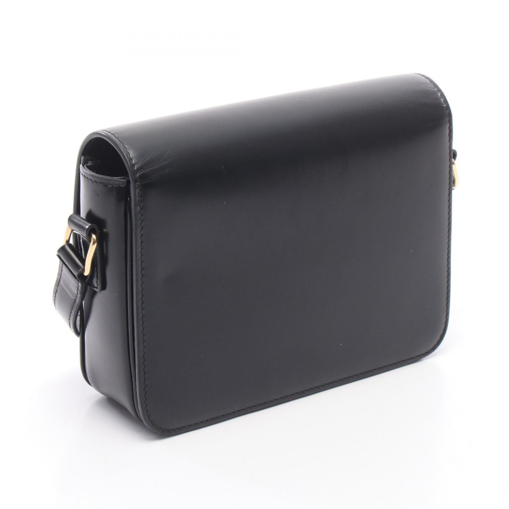 Celine Celine CELINE Teen Triomphe Leather Shoulder Bag Leather Shoulder Bag 188423BF4 DUTY FREE for USA Size ONE SIZE - 2 Thumbnail
