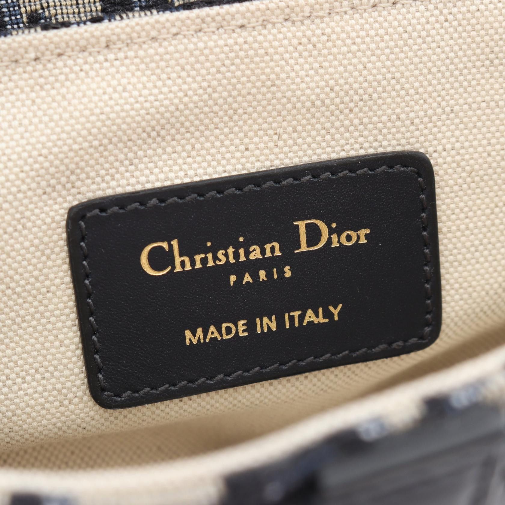 Dior Dior Dior Saddle Bag Oblique Jacquard 2way handbag Textile Handbag DUTY FREE for USA Size ONE SIZE - 4 Thumbnail