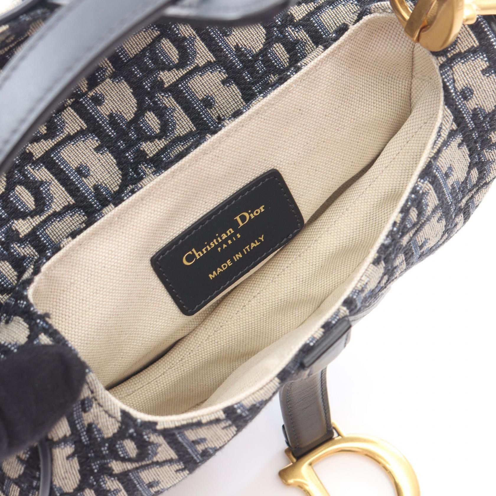 Dior Dior Dior Saddle Bag Oblique Jacquard 2way handbag Textile Handbag DUTY FREE for USA Size ONE SIZE - 3 Thumbnail