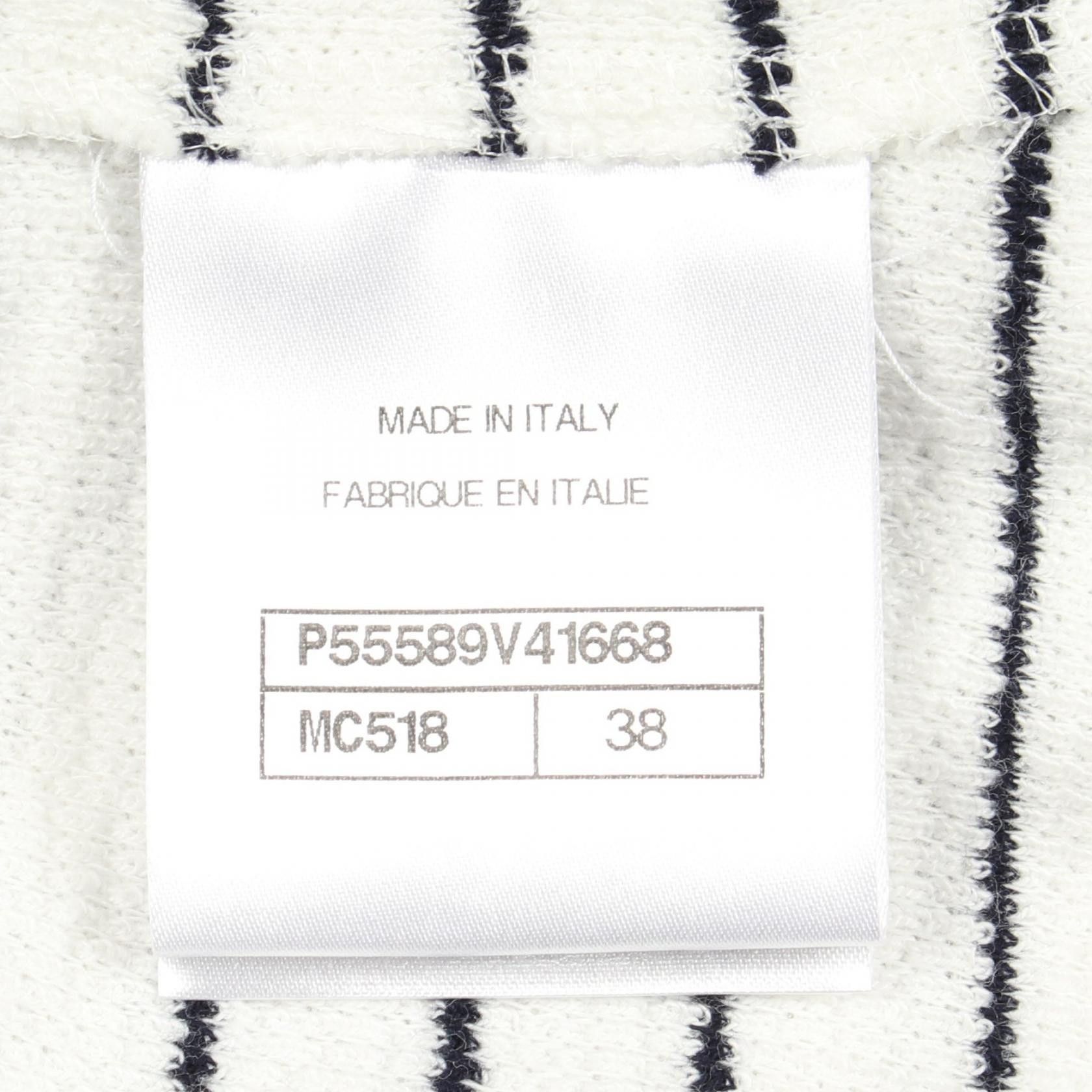 Chanel Chanel CHANEL Coco Mark Button Striped Knit Tank Top Textile Tops P55589V41668 DUTY FREE for USA Size ONE SIZE - 5 Thumbnail