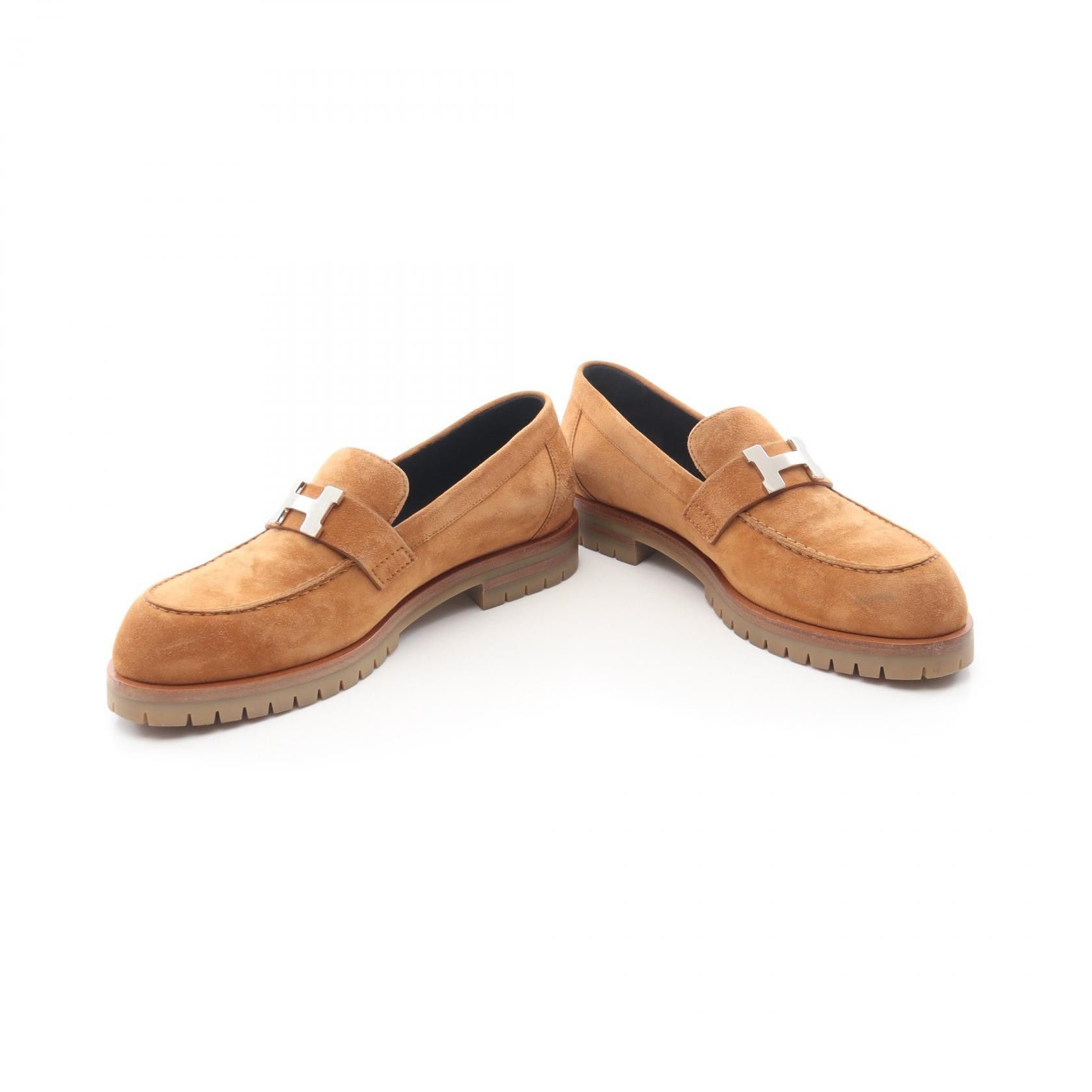Hermes Hermes Hermes Faubourg Mocassin Suede Loafers Leather Shoes DUTY FREE for USA Size ONE SIZE - 3 Thumbnail