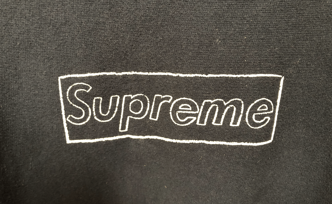 2011 Supreme KAWS Brown Box Logo Hoodie