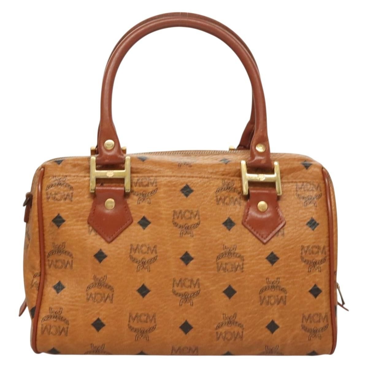 MCM MCM Visetos Handbag Canvas and Leather Size ONE SIZE - 2 Thumbnail
