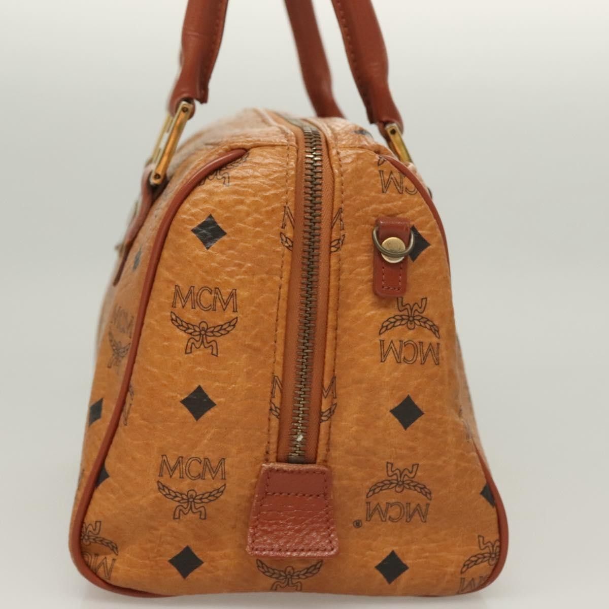 MCM MCM Visetos Handbag Canvas and Leather Size ONE SIZE - 3 Thumbnail