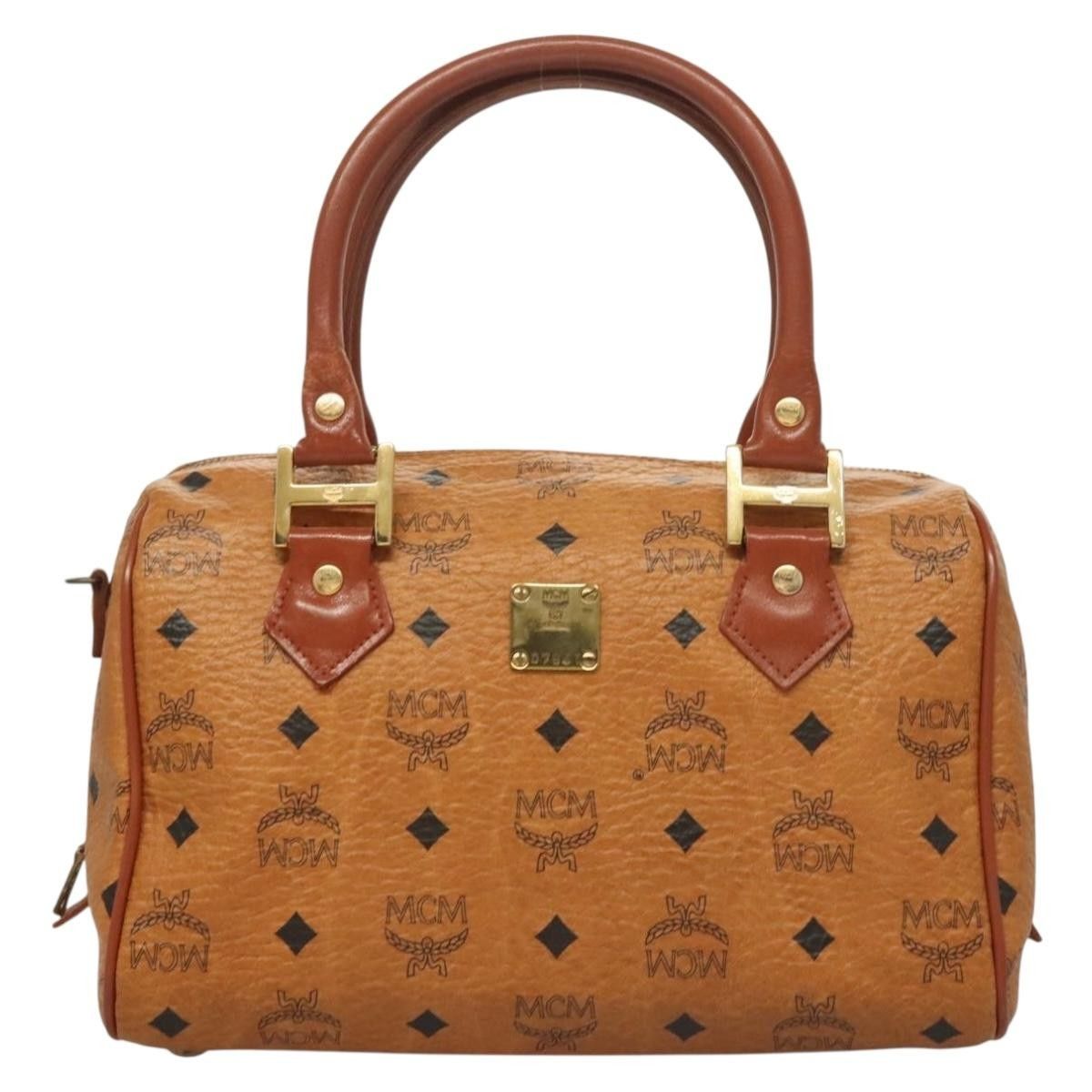 MCM MCM Visetos Handbag Canvas and Leather Size ONE SIZE - 18 Thumbnail