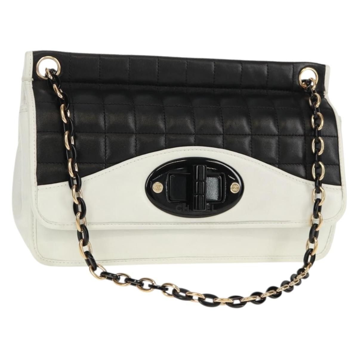 Chanel Chanel Chocolate Bar Mademoiselle Shoulder Bag Quilted Lambskin Size ONE SIZE - 21 Thumbnail