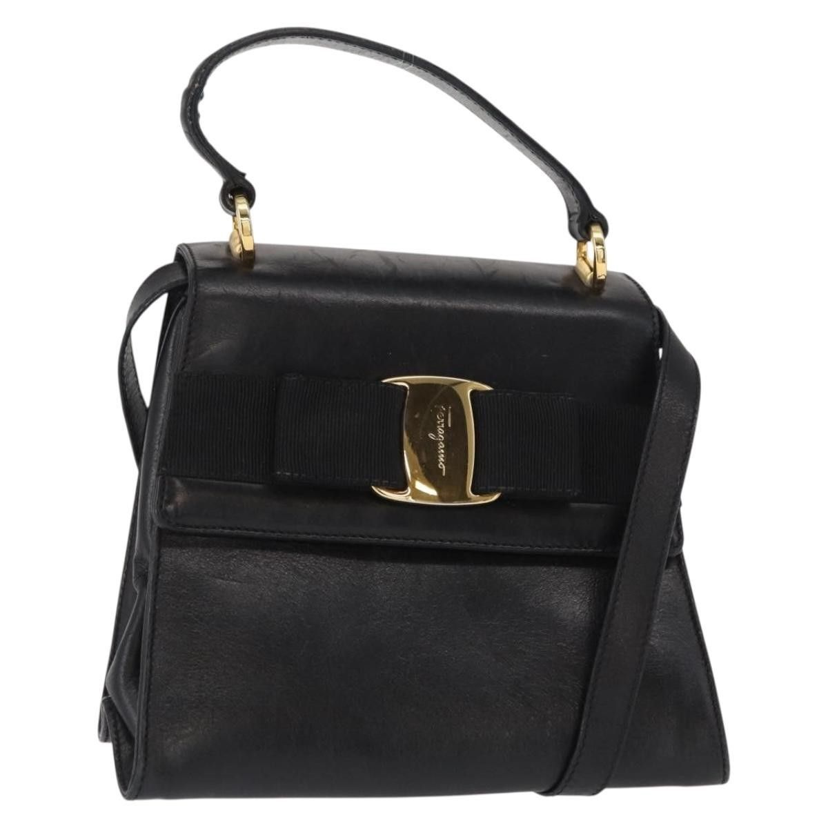 Salvatore Ferragamo Salvatore Ferragamo Vintage Vara Bow Top Handle Leather Size ONE SIZE - 20 Thumbnail