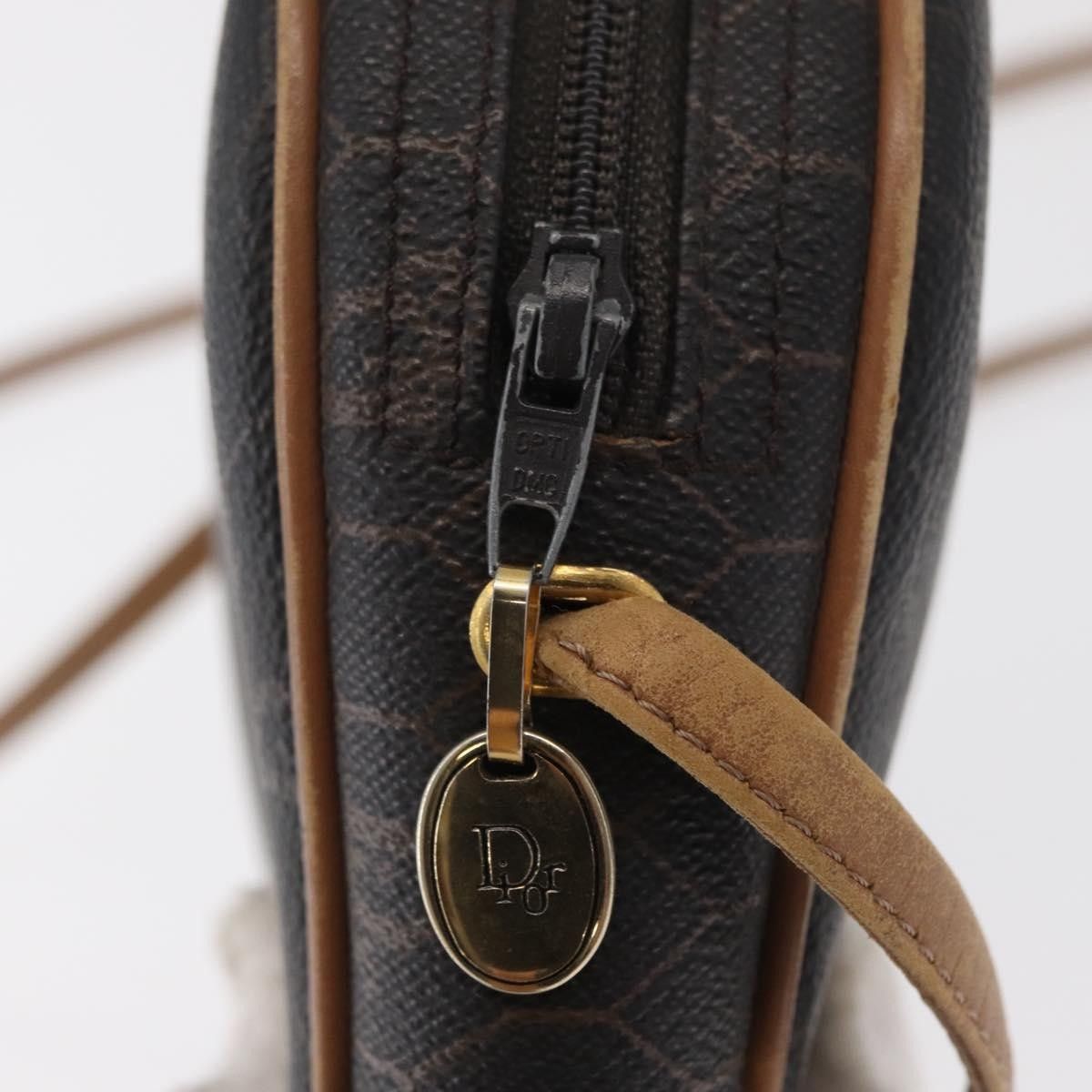 Dior Christian Dior Vintage Honeycomb Canvas and Leather Size ONE SIZE - 17 Thumbnail