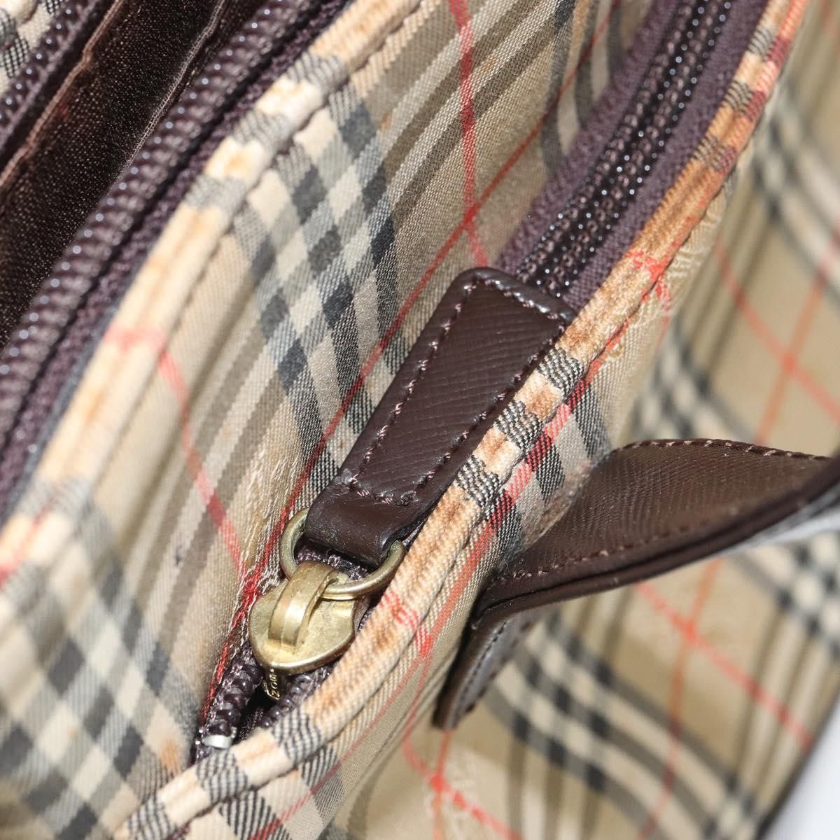Burberry Burberry Nova Check Tote Canvas and Leather Size ONE SIZE - 11 Thumbnail