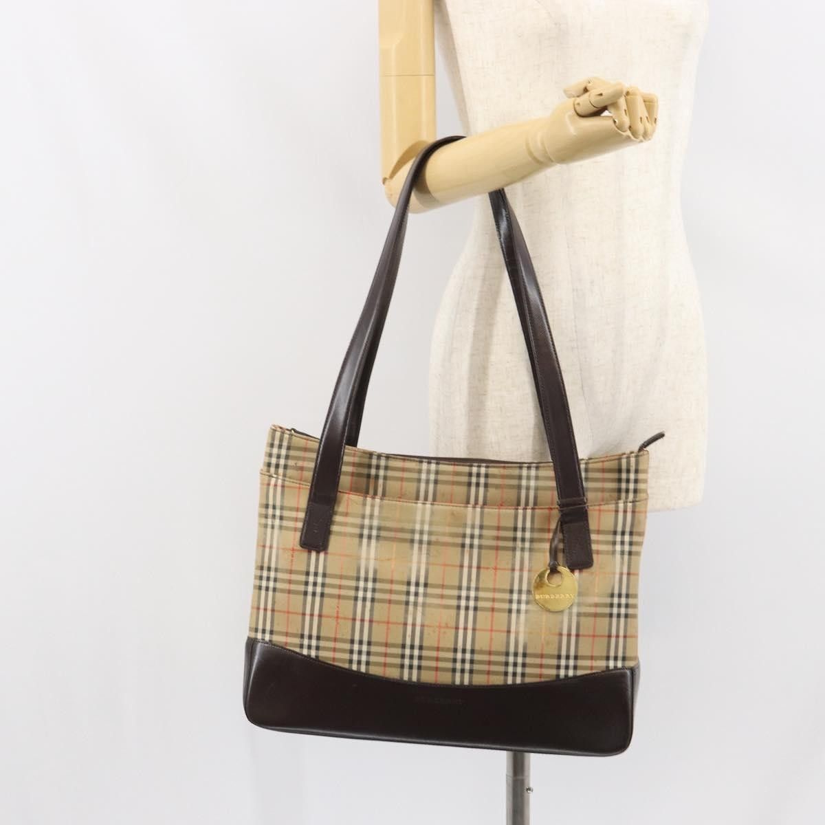 Burberry Burberry Nova Check Tote Canvas and Leather Size ONE SIZE - 13 Thumbnail