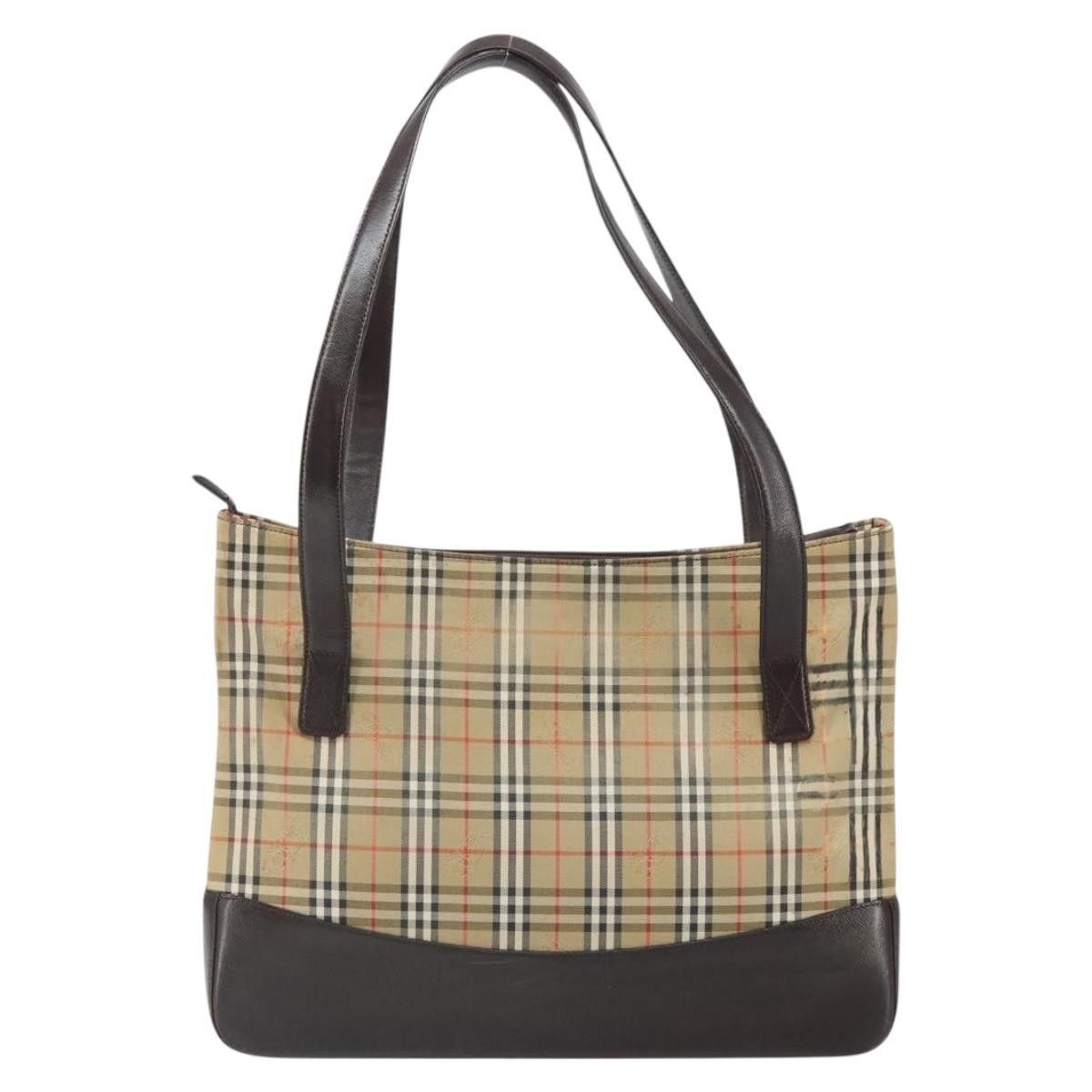 Burberry Burberry Nova Check Tote Canvas and Leather Size ONE SIZE - 2 Thumbnail