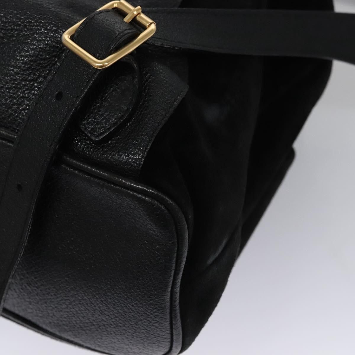 Gucci Gucci Vintage Bamboo Backpack Suede Size ONE SIZE - 10 Thumbnail