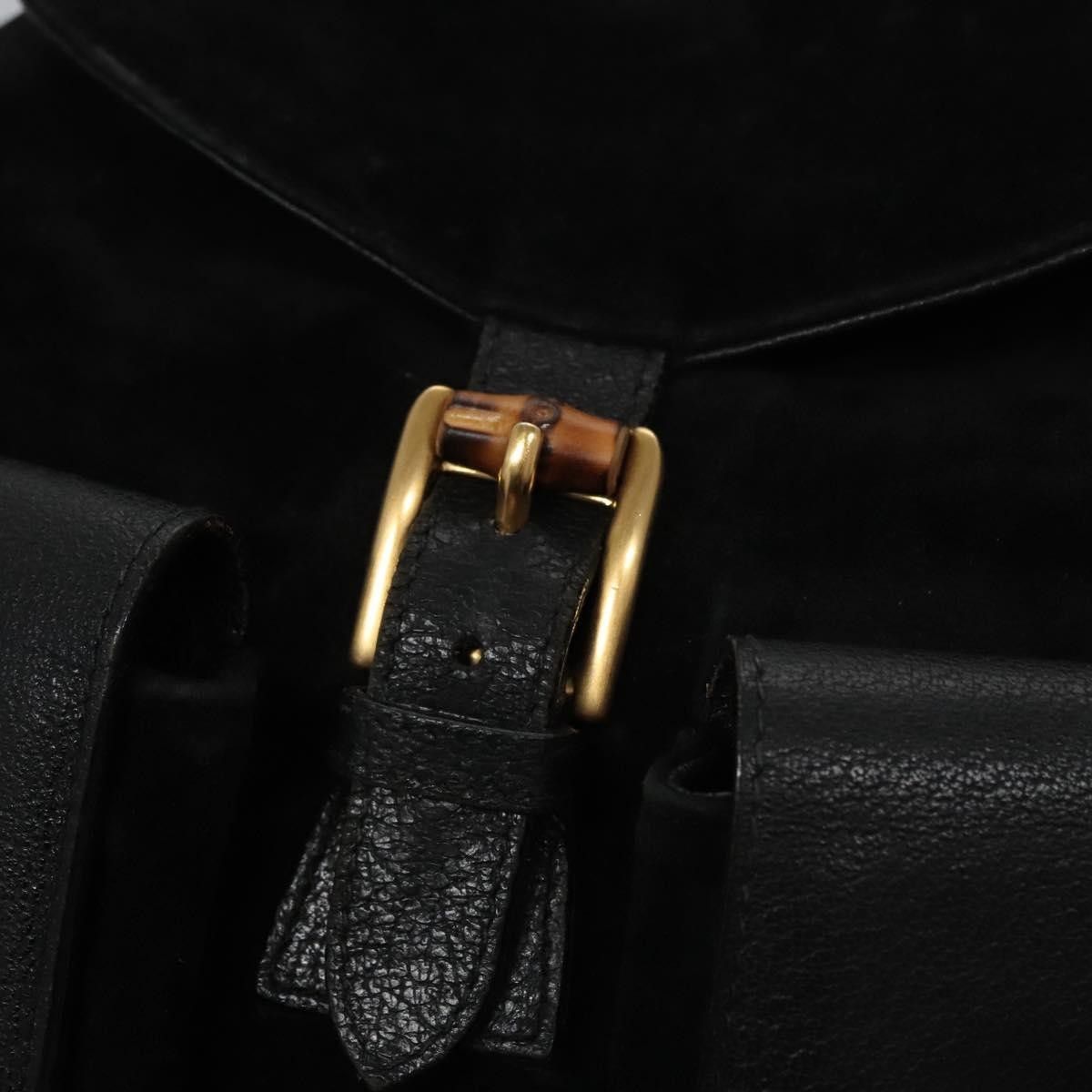Gucci Gucci Vintage Bamboo Backpack Suede Size ONE SIZE - 15 Thumbnail