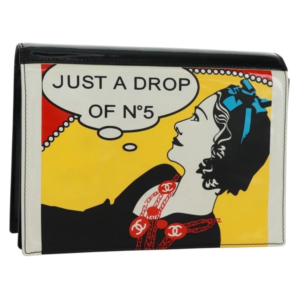 Chanel Chanel Just a Drop of No.5 Comic Coco Clutch Patent Size ONE SIZE - 14 Thumbnail