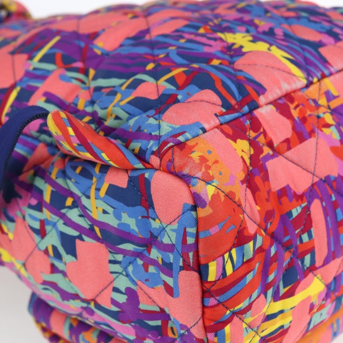 Chanel Chanel CC Pocket Backpack Quilted Printed Foulard Size ONE SIZE - 11 Thumbnail