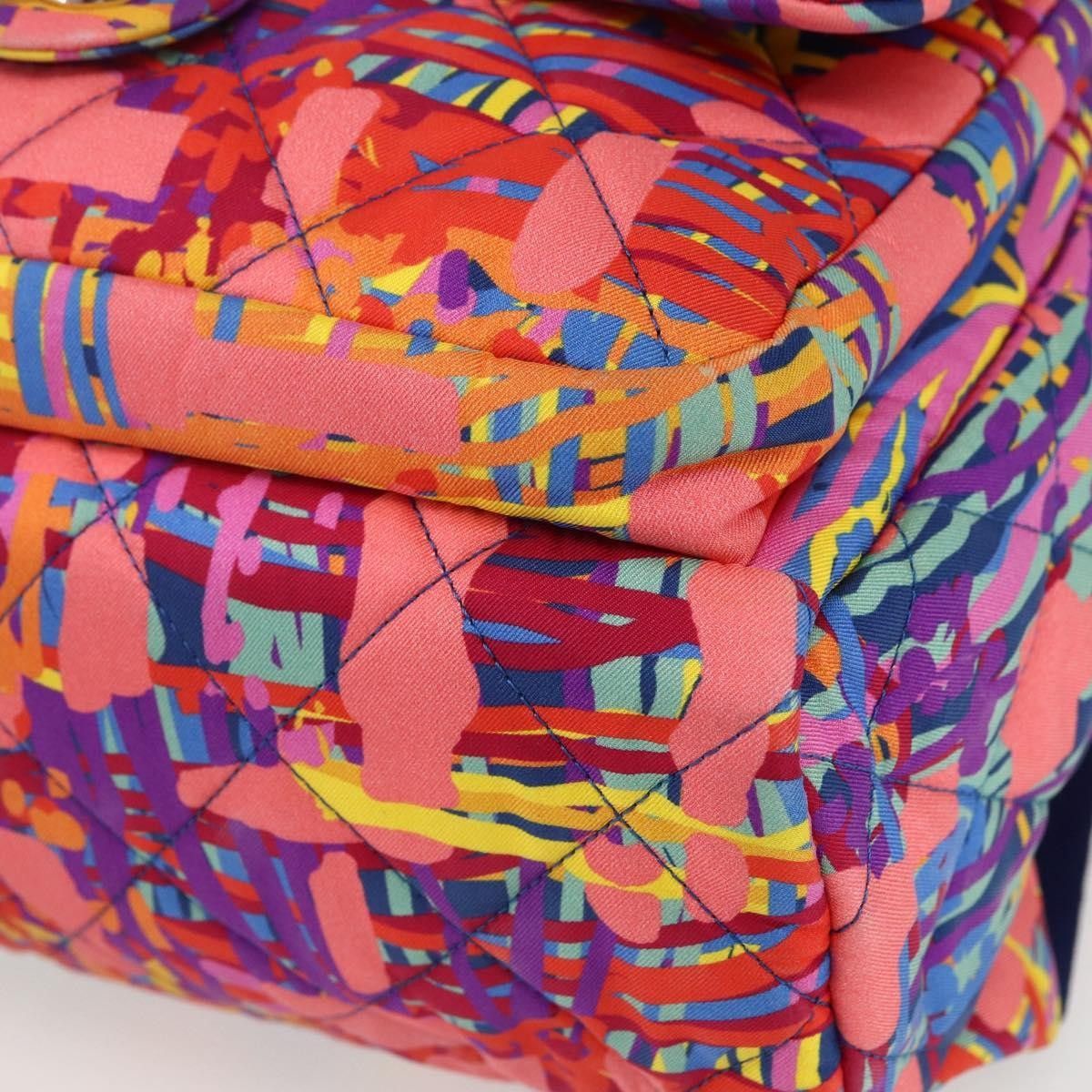 Chanel Chanel CC Pocket Backpack Quilted Printed Foulard Size ONE SIZE - 9 Thumbnail