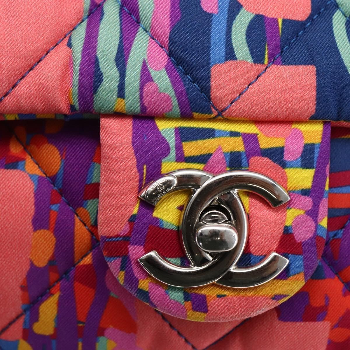 Chanel Chanel CC Pocket Backpack Quilted Printed Foulard Size ONE SIZE - 16 Thumbnail