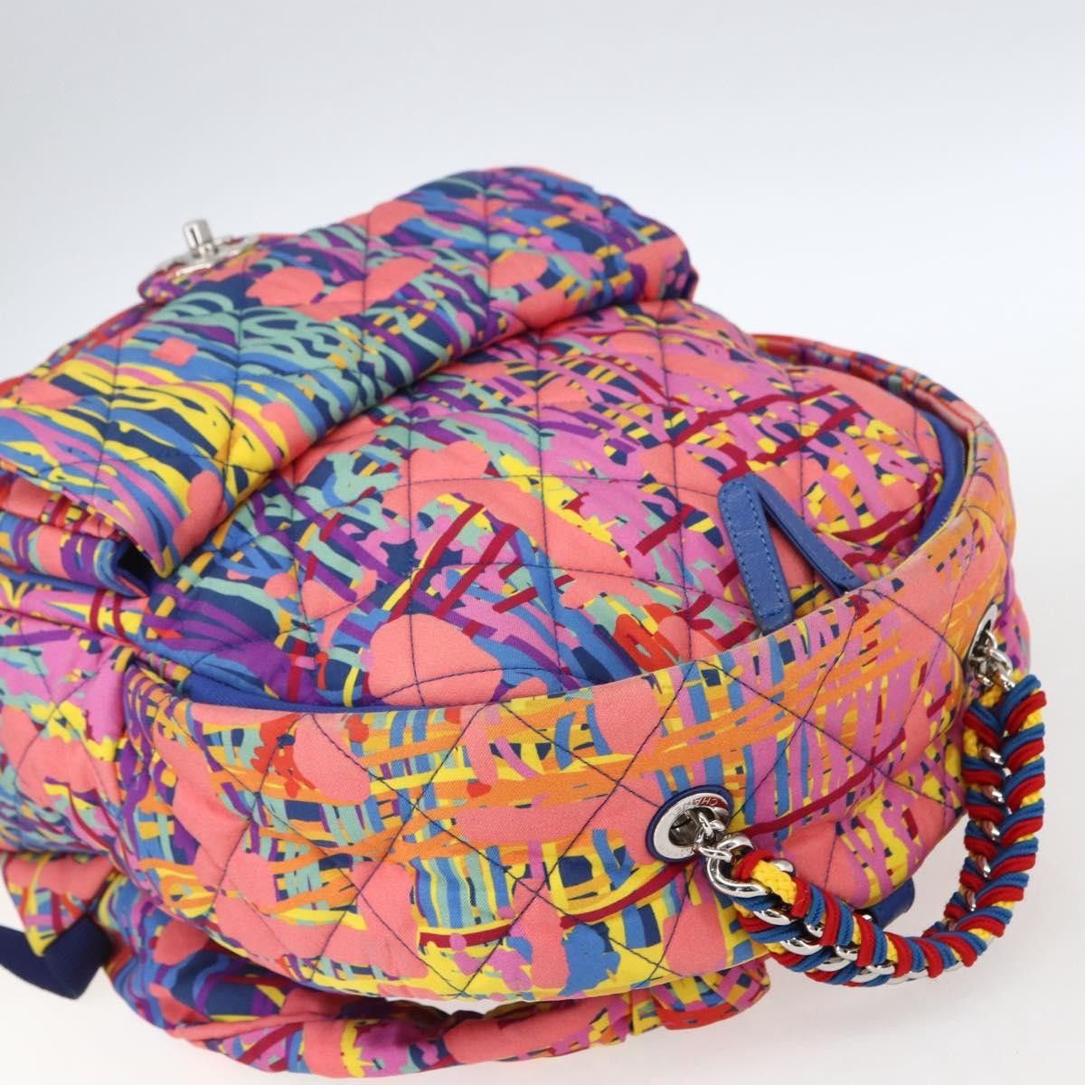 Chanel Chanel CC Pocket Backpack Quilted Printed Foulard Size ONE SIZE - 20 Thumbnail