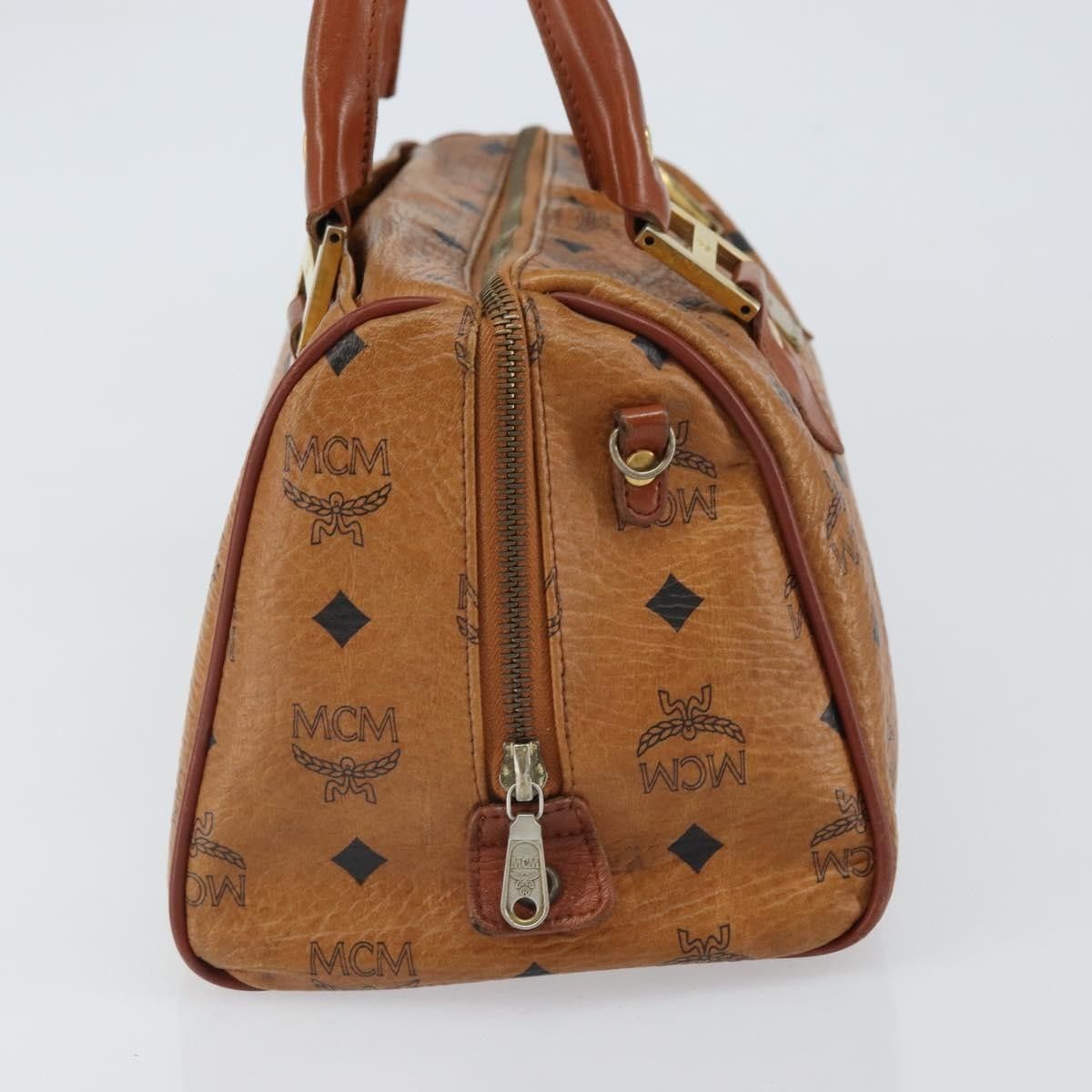 MCM MCM Visetos Handbag Canvas and Leather Size ONE SIZE - 3 Thumbnail