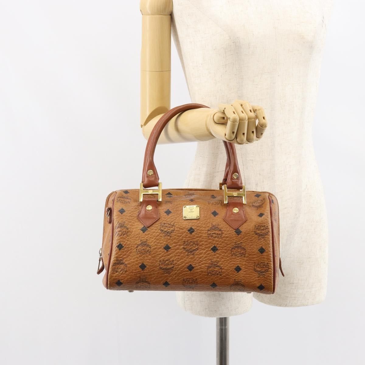 MCM MCM Visetos Handbag Canvas and Leather Size ONE SIZE - 13 Thumbnail
