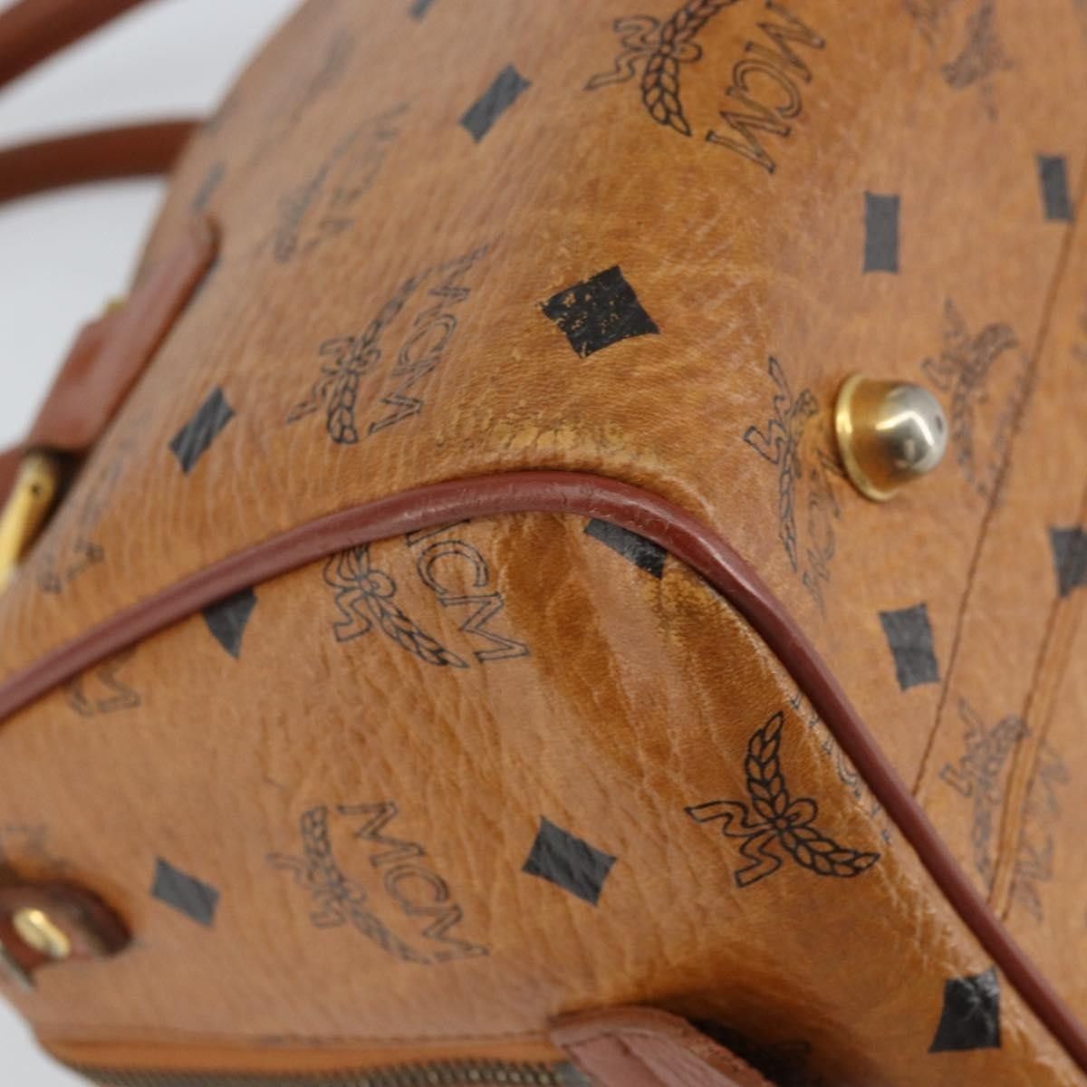 MCM MCM Visetos Handbag Canvas and Leather Size ONE SIZE - 9 Thumbnail