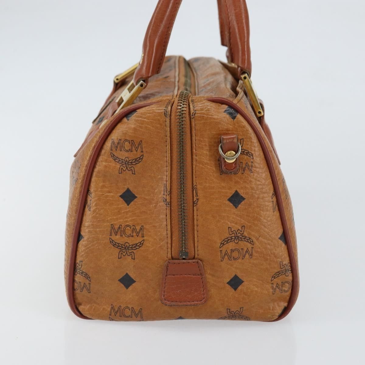 MCM MCM Visetos Handbag Canvas and Leather Size ONE SIZE - 4 Thumbnail