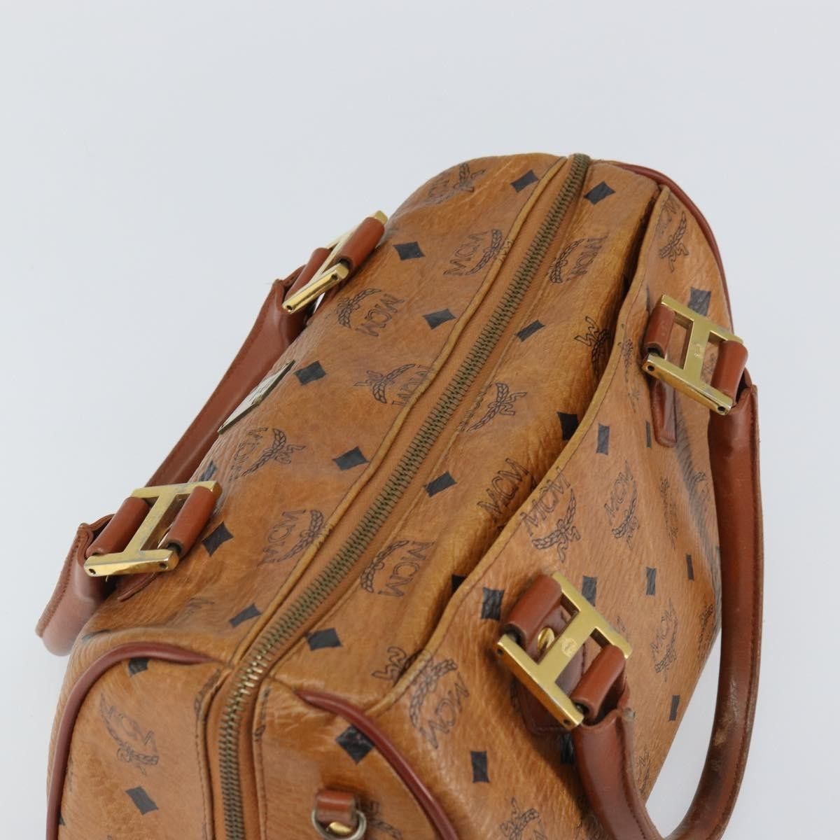 MCM MCM Visetos Handbag Canvas and Leather Size ONE SIZE - 15 Thumbnail