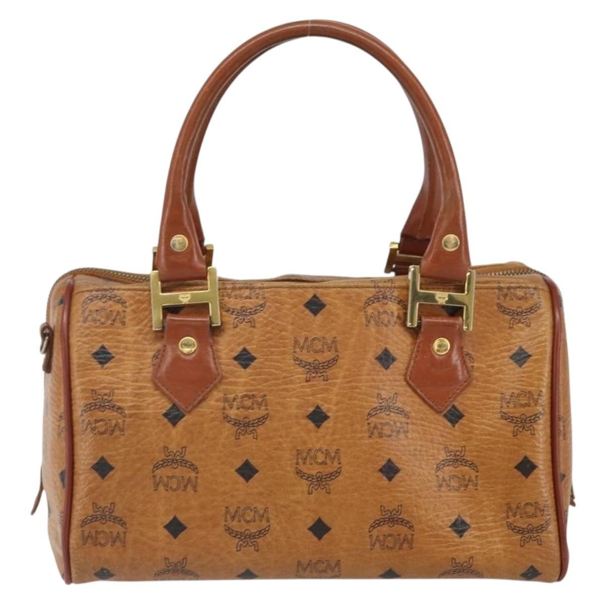 MCM MCM Visetos Handbag Canvas and Leather Size ONE SIZE - 2 Thumbnail