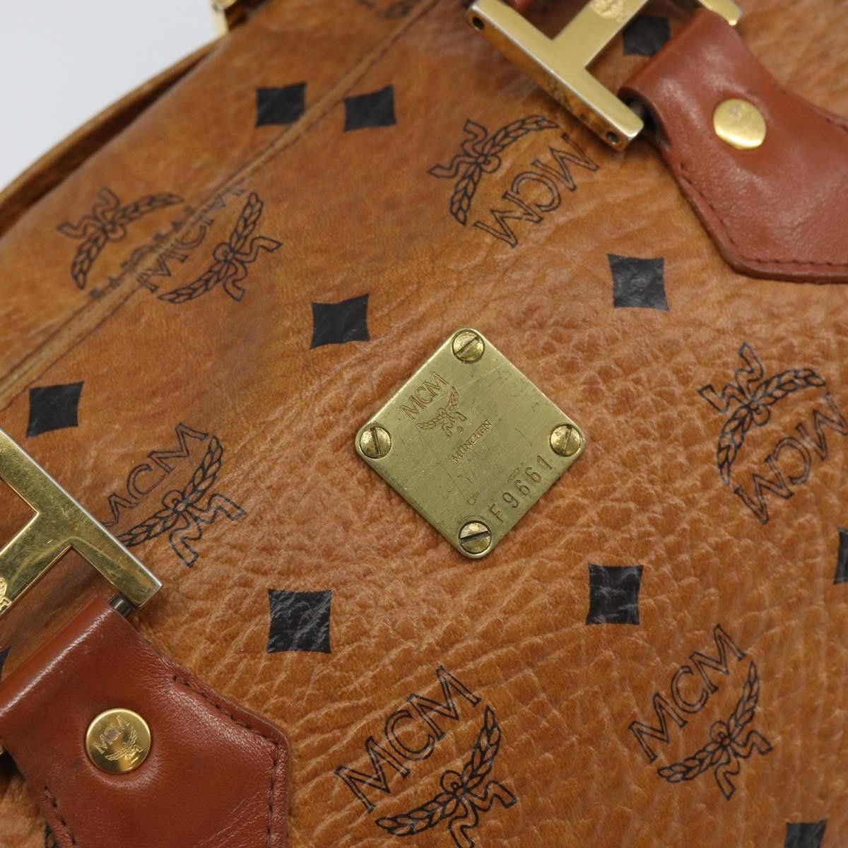 MCM MCM Visetos Handbag Canvas and Leather Size ONE SIZE - 6 Thumbnail