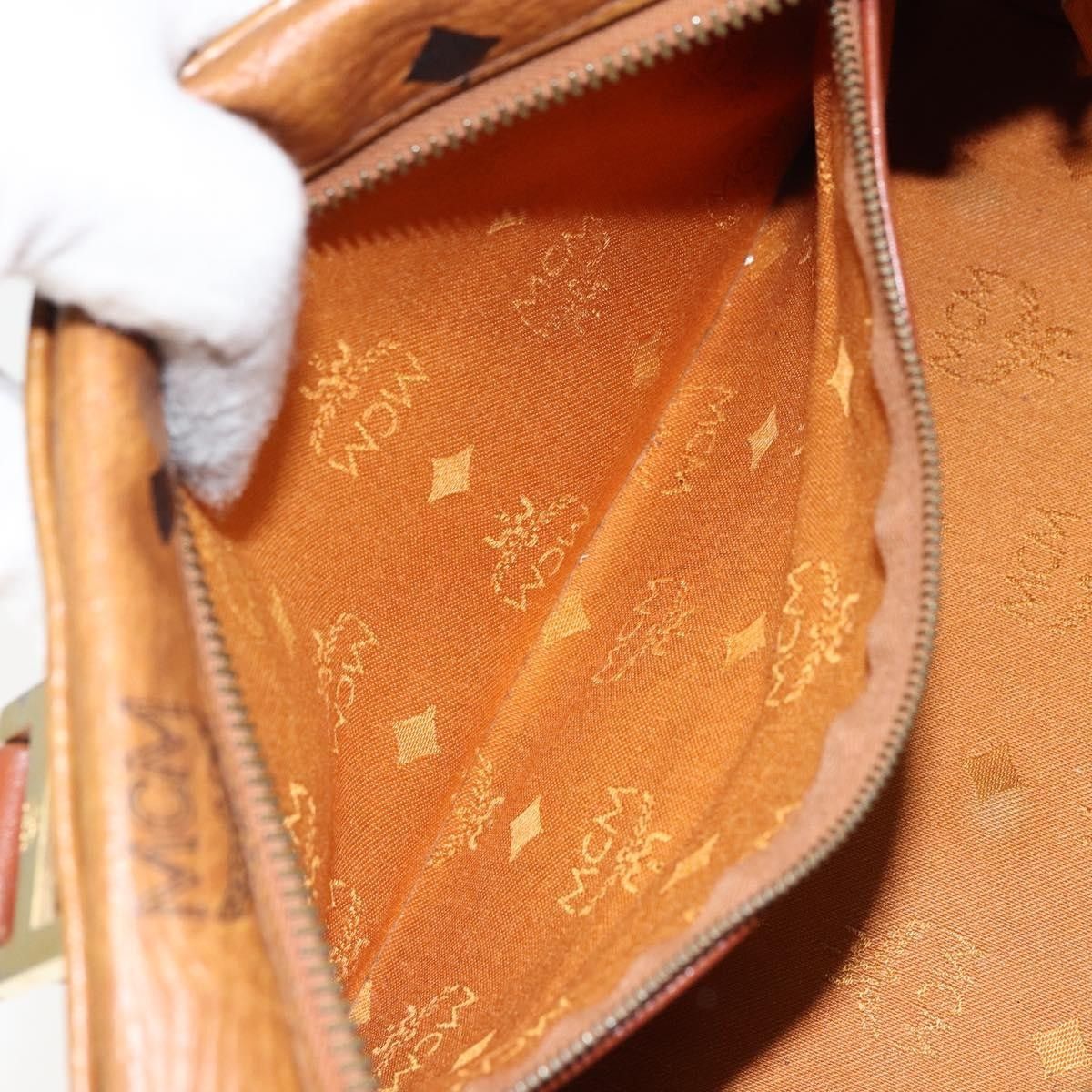 MCM MCM Visetos Handbag Canvas and Leather Size ONE SIZE - 21 Thumbnail