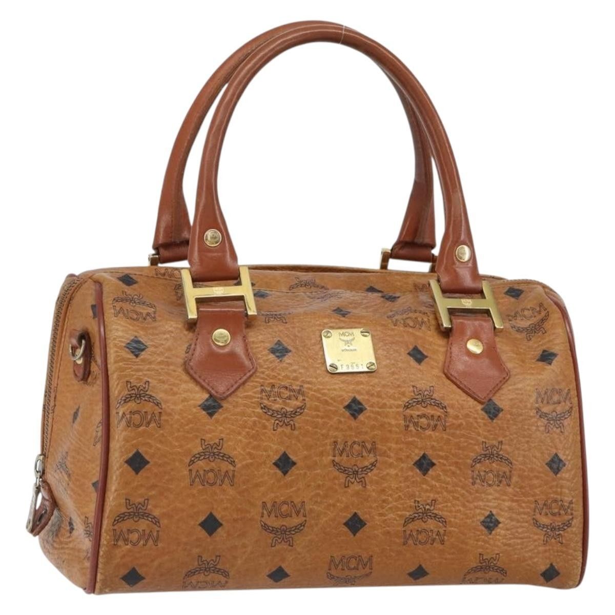 MCM MCM Visetos Handbag Canvas and Leather Size ONE SIZE - 18 Thumbnail