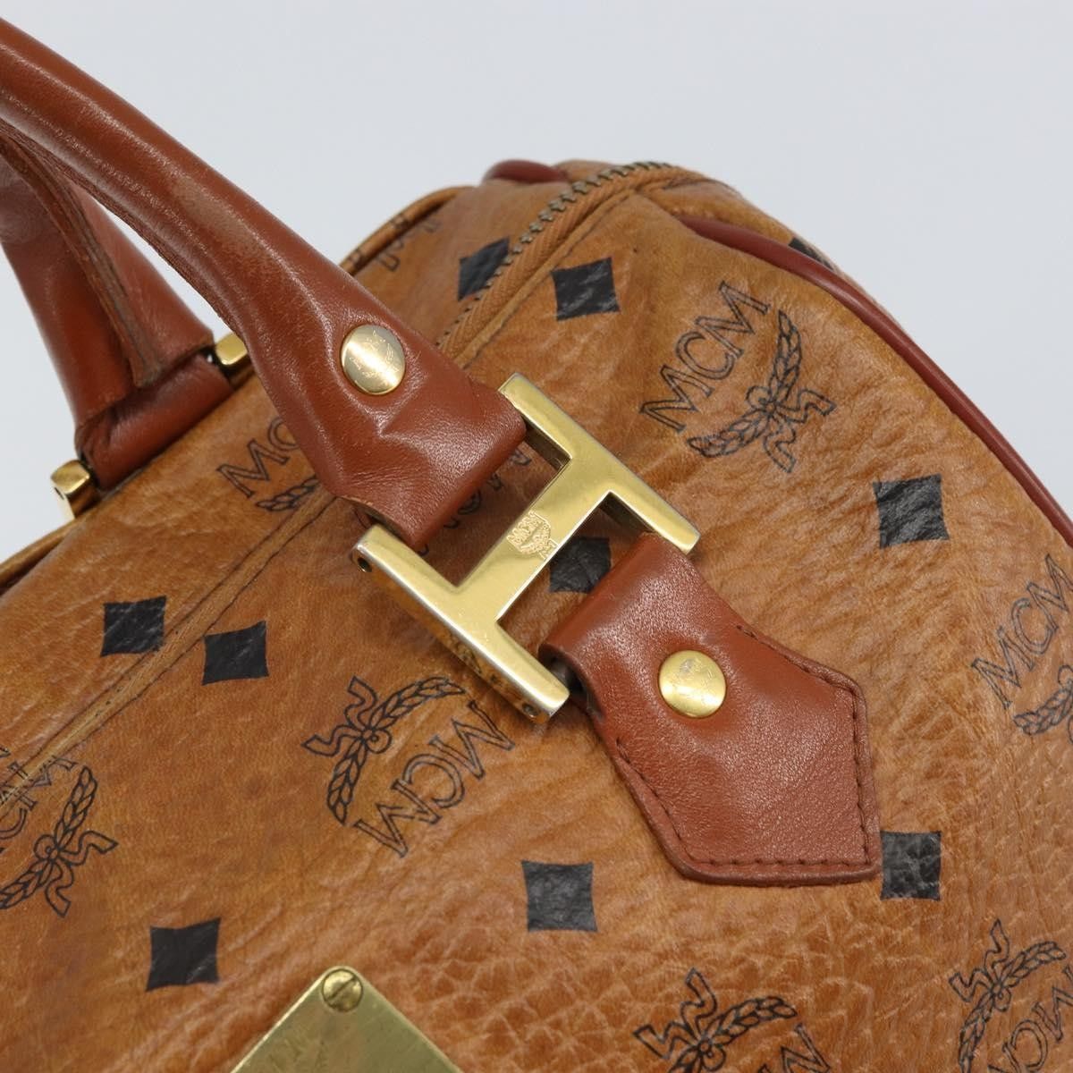 MCM MCM Visetos Handbag Canvas and Leather Size ONE SIZE - 14 Thumbnail
