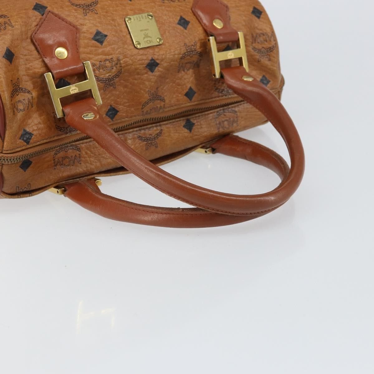 MCM MCM Visetos Handbag Canvas and Leather Size ONE SIZE - 7 Thumbnail