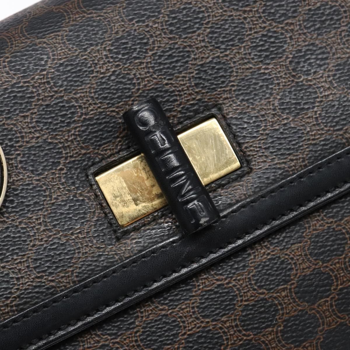 Celine Celine Vintage Convertible Top Handle Macadam Coated Canvas Size ONE SIZE - 13 Thumbnail