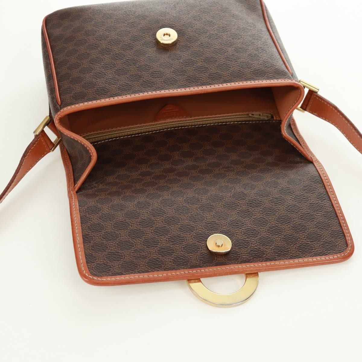 Celine Celine Vintage Macadam Circle Logo Shoulder Bag Canvas and Leather Size ONE SIZE - 21 Thumbnail
