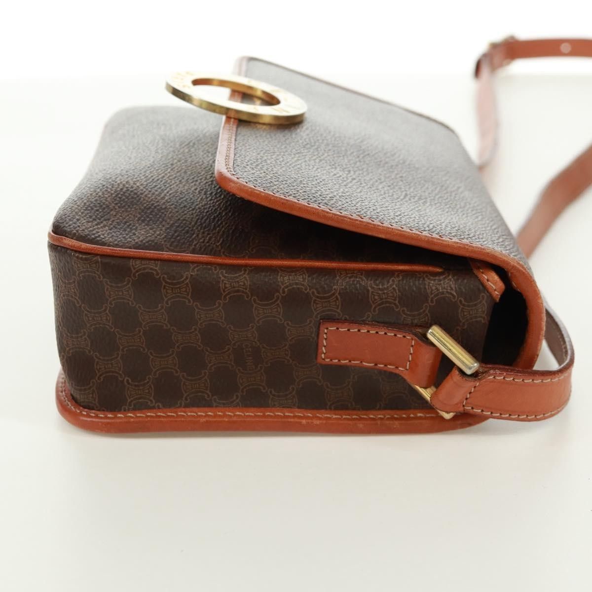 Celine Celine Vintage Macadam Circle Logo Shoulder Bag Canvas and Leather Size ONE SIZE - 4 Thumbnail
